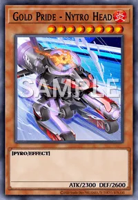 Gold Pride - Nytro Head, Yu-Gi-Oh! card, FIRE