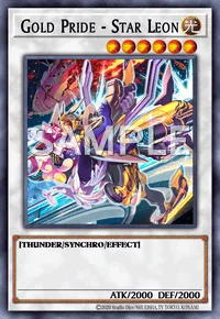 Gold Pride - Star Leon, Yu-Gi-Oh! card, LIGHT