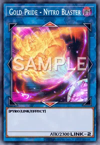 Gold Pride - Nytro Blaster, Yu-Gi-Oh! card, DARK
