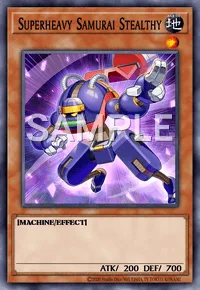 Superheavy Samurai Stealthy, Yu-Gi-Oh! card, EARTH