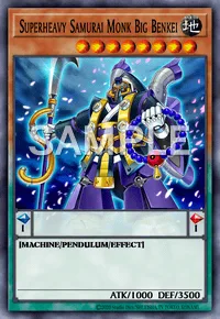 Superheavy Samurai Monk Big Benkei, Yu-Gi-Oh! card, EARTH