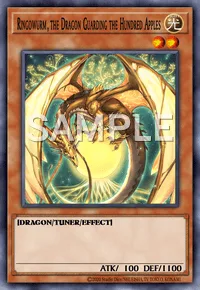 Ringowurm, the Dragon Guarding the Hundred Apples, Yu-Gi-Oh! card, LIGHT