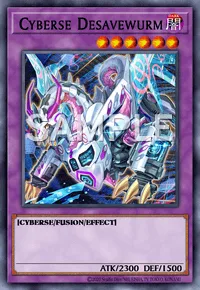 Cyberse Desavewurm, Yu-Gi-Oh! card, DARK