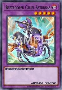 Beetrooper Cruel Saturnas, Yu-Gi-Oh! card, DARK