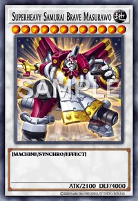 Superheavy Samurai Brave Masurawo, Yu-Gi-Oh! card, EARTH