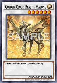 Golden Cloud Beast - Malong, Yu-Gi-Oh! card, LIGHT