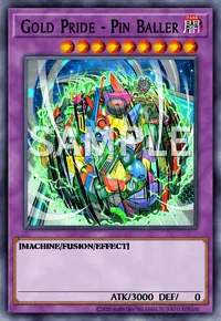 Gold Pride - Pin Baller, Yu-Gi-Oh! card, DARK