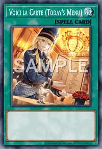 Voici la Carte (Today's Menu), Yu-Gi-Oh! card, SPELL