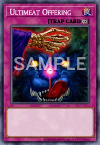 Ultimeat Offering, Yu-Gi-Oh! card, TRAP