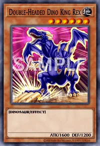 Double-Headed Dino King Rex, Yu-Gi-Oh! card, EARTH