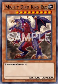 Mighty Dino King Rex, Yu-Gi-Oh! card, EARTH