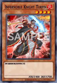 Infernoble Knight Turpin, Yu-Gi-Oh! card, FIRE