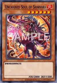 Unchained Soul of Sharvara, Yu-Gi-Oh! card, FIRE