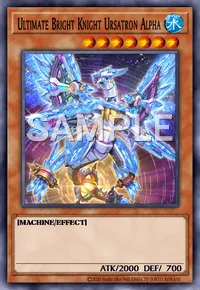 Ultimate Bright Knight Ursatron Alpha, Yu-Gi-Oh! card, WATER