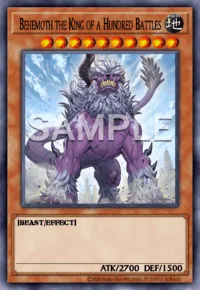 Behemoth the King of a Hundred Battles, Yu-Gi-Oh! card, EARTH