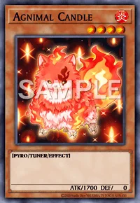 Agnimal Candle, Yu-Gi-Oh! card, FIRE