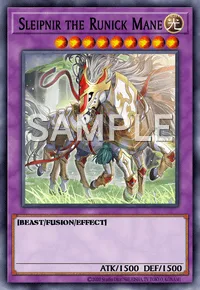 Sleipnir the Runick Mane, Yu-Gi-Oh! card, LIGHT