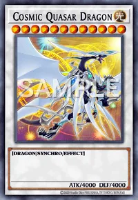 Cosmic Quasar Dragon, Yu-Gi-Oh! card, LIGHT
