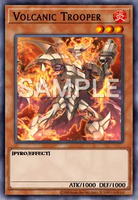 Volcanic Trooper, Yu-Gi-Oh! card, FIRE