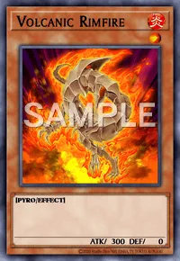 Volcanic Rimfire, Yu-Gi-Oh! card, FIRE