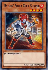 Battlin' Boxer Chief Second, Yu-Gi-Oh! card, FIRE