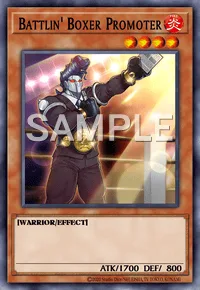 Battlin' Boxer Promoter, Yu-Gi-Oh! card, FIRE