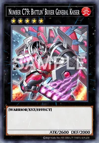 Number C79: Battlin' Boxer General Kaiser, Yu-Gi-Oh! card, FIRE