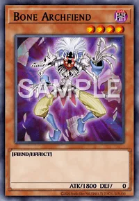 Bone Archfiend, Yu-Gi-Oh! card, DARK
