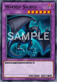 Horned Saurus, Yu-Gi-Oh! card, DARK