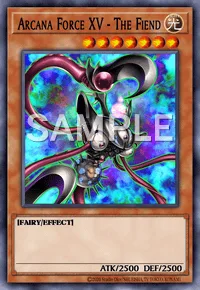 Arcana Force XV - The Fiend, Yu-Gi-Oh! card, LIGHT