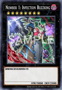 Number 1: Infection Buzzking, Yu-Gi-Oh! card, DARK