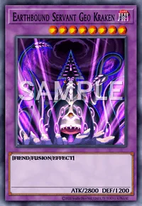 Earthbound Servant Geo Kraken, Yu-Gi-Oh! card, DARK