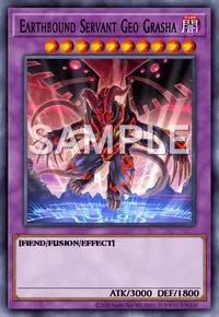 Earthbound Servant Geo Grasha, Yu-Gi-Oh! card, DARK