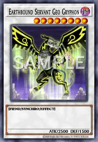 Earthbound Servant Geo Gryphon, Yu-Gi-Oh! card, DARK