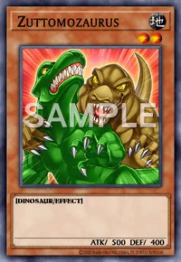 Zuttomozaurus, Yu-Gi-Oh! card, EARTH