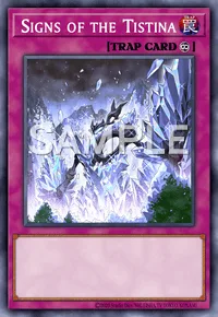 Signs of the Tistina, Yu-Gi-Oh! card, TRAP
