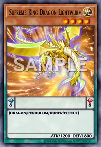 Supreme King Dragon Lightwurm, Yu-Gi-Oh! card, LIGHT