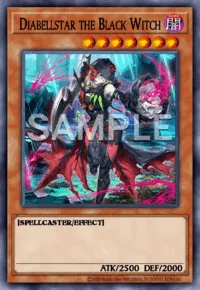Diabellstar the Black Witch, Yu-Gi-Oh! card, DARK