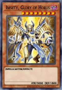 Imsety, Glory of Horus, Yu-Gi-Oh! card, DARK