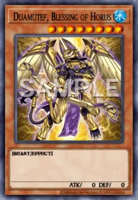 Duamutef, Blessing of Horus, Yu-Gi-Oh! card, WATER