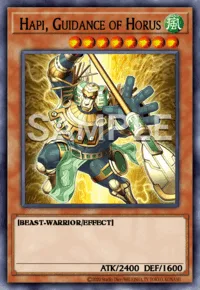 Hapi, Guidance of Horus, Yu-Gi-Oh! card, WIND