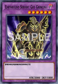 Earthbound Servant Geo Gremlina, Yu-Gi-Oh! card, DARK