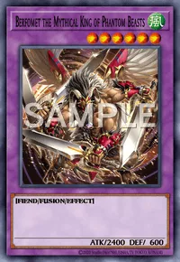 Berfomet the Mythical King of Phantom Beasts, Yu-Gi-Oh! card, WIND