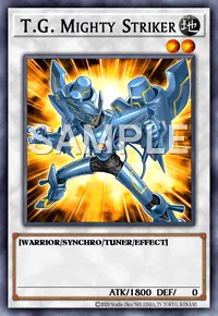 T.G. Mighty Striker, Yu-Gi-Oh! card, EARTH