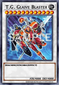 T.G. Glaive Blaster, Yu-Gi-Oh! card, EARTH