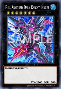 Full Armored Dark Knight Lancer, Yu-Gi-Oh! card, WATER