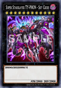Super Starslayer TY-PHON - Sky Crisis, Yu-Gi-Oh! card, DARK