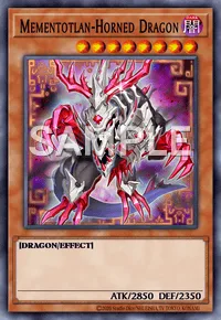 Mementotlan-Horned Dragon, Yu-Gi-Oh! card, DARK