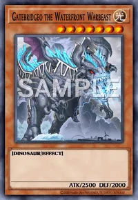 Gatebridgeo the Waterfront Warbeast, Yu-Gi-Oh! card, LIGHT