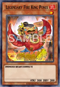 Legendary Fire King Ponix, Yu-Gi-Oh! card, FIRE
